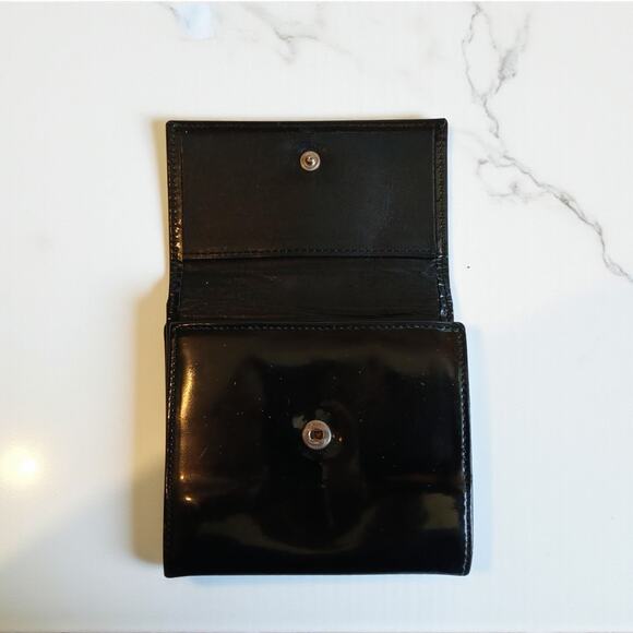 Chanel Patent Leather Black Trifold Compact Wallet - Picture 8 of 14
